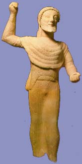 Kition, Limestone Statue of Zeus Keraunios, ca 500 B.C.