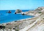 Petra tou Romiou site between Kourion and Paphos, legendary birthplace of Aprodite.